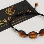 Kahramana Men Collection  Amber Baltic  Silver Logo 925 K  Black  Thread  Brand Zozokahramana