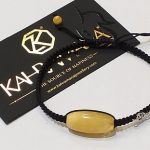 Kahramana Men Collection  Amber Baltic  Silver Logo 925 K  Black  Thread  Brand Zozokahramana