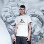 Logo Print Crewneck T-Shirt White Color Kids Man