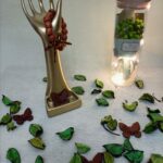 Handmade bracelet of brown wooden beads and specially designed black and brown ribbon.                                                                        سوار لليد مصنوع يدويا من الخرز باللون البني و مزينة بشريط مميز باللون البني و الأسود