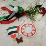 Handmade bracelet of white pearls and special red heart shaped beads.